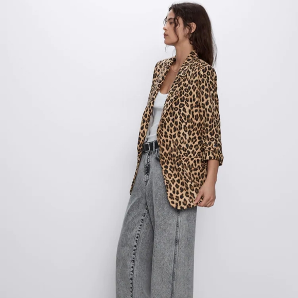 Zara leopard print blazer - Picture 7 of 13